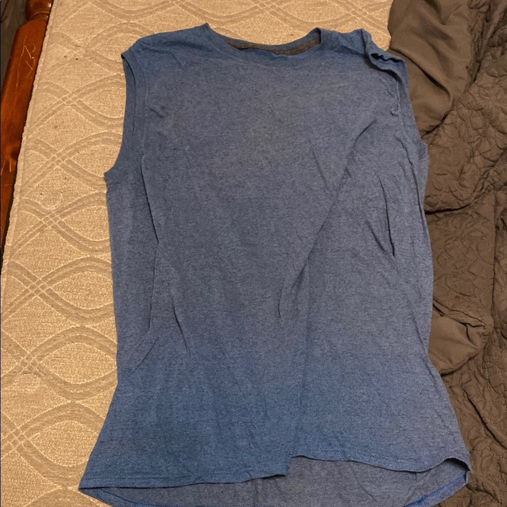 Fruit of the Loom Gray Sleeveless Muscle Tee